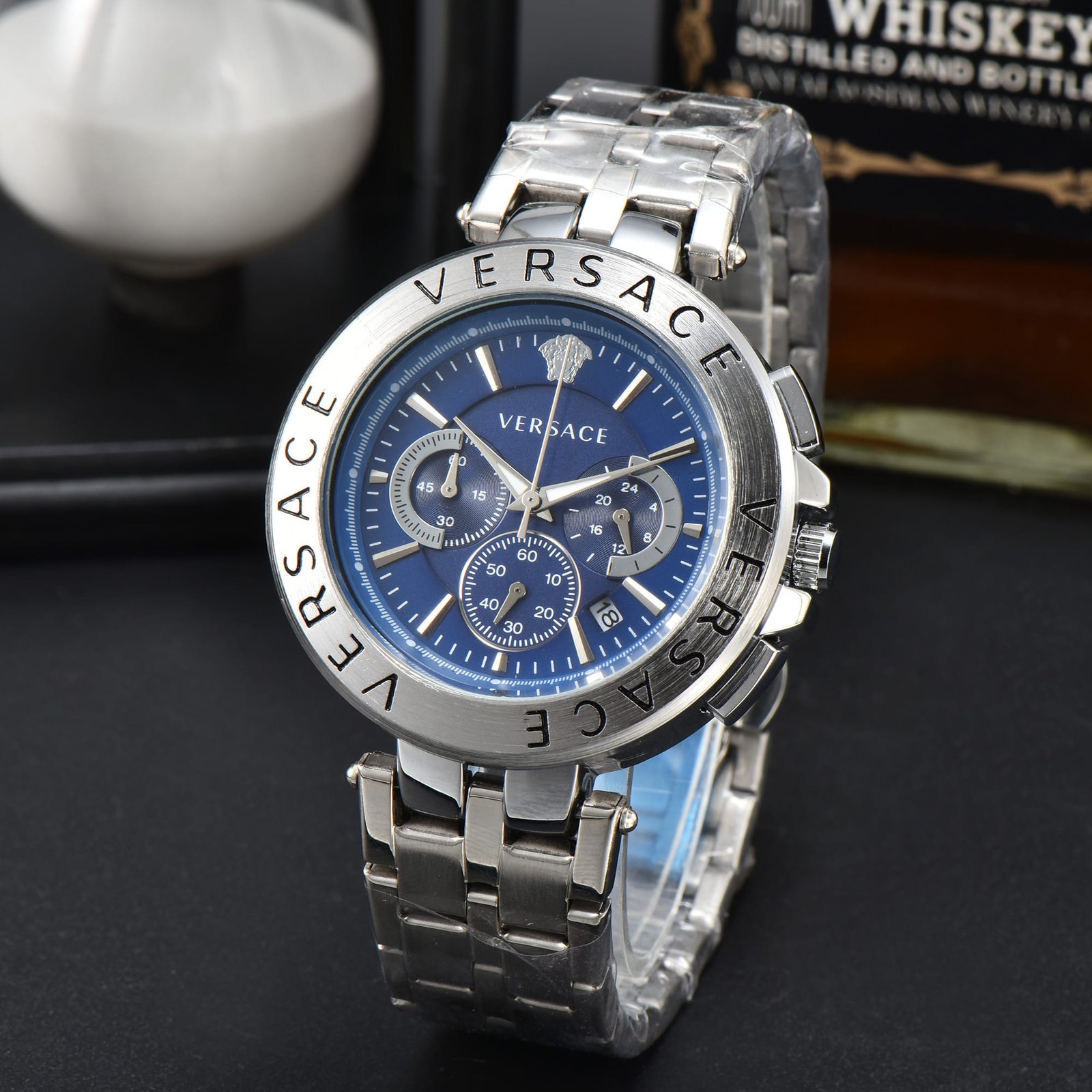 RELOJ LUJO PLATA